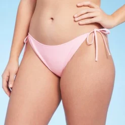 Women's Side-Tie Cheeky Low-Rise High Leg Bikini Bottom - Wild Fable™ Pink -Outlet Modish Gems Store GUEST 0177c85c 5b95 421e ae57 692bc565f6ea