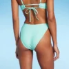Women's Strappy Extra Cheeky Extra High Leg Bikini Bottom - Wild Fable™ Mint Green