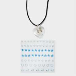 Acrylic Heart with Face Gems Pendant Necklace - Wild Fable™ Clear/Black 28 Acrylic Heart with Face Gems Pendant Necklace - Wild Fable™ Clear/Black -Outlet Modish Gems Store GUEST 0a4b9b29 b8fd 4668 9bf2 4776e1462d03