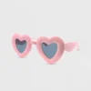 Women's Plastic Heart Sunglasses - Wild Fable™ Pink