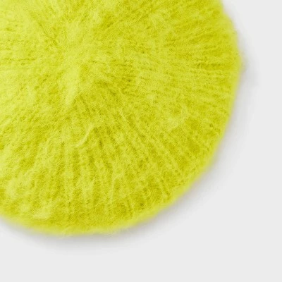 Brushed Beret Hat - Wild Fable™ Lime 3 Brushed Beret Hat - Wild Fable™ Lime - Image 3