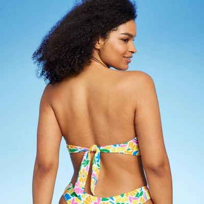 Women's Center Front U-Wire Bandeau Bikini Top - Wild Fable™ Red 7 Women's Center Front U-Wire Bandeau Bikini Top - Wild Fable™ Red - Image 7