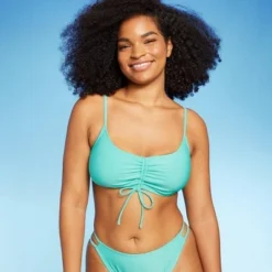 Women's Ruched Drawstring Front Bralette Bikini Top - Wild Fable™ Pink -Outlet Modish Gems Store GUEST 1c8d54ff 122d 42d1 ab90 466130737342