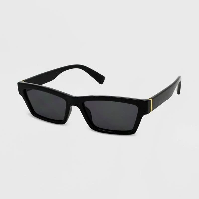 Women's Rectangle Sunglasses - Wild Fable™ Black 1 Women's Rectangle Sunglasses - Wild Fable™ Black