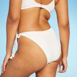 Women's Crochet Side-Tie Extra Cheeky Extra High Waist Bikini Bottom - Wild Fable™ Cream -Outlet Modish Gems Store GUEST 27343605 56a4 4f72 99fb 7000c782fd95