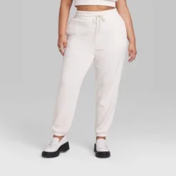 Women's High-Rise Tapered Joggers - Wild Fable™ Light Blue