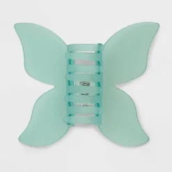 Butterfly Claw Hair Clip Set 2pc - Wild Fable™ Purple/Green