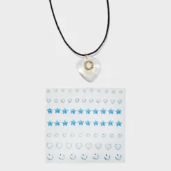 Acrylic Heart with Face Gems Pendant Necklace - Wild Fable™ Clear/Black 31 Acrylic Heart with Face Gems Pendant Necklace - Wild Fable™ Clear/Black -Outlet Modish Gems Store GUEST 30f4eced aa24 41a7 90cf 8c42a326ba94