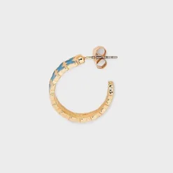 Floral Butterfly and Bow Stud Hoop Earring Set 18pc - Wild Fable™ Gold/Blue/Pink