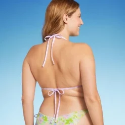 Women's Reversible Triangle Bikini Top - Wild Fable™ Orange Geo Tropical Print -Outlet Modish Gems Store GUEST 43539b65 e676 475a a037 1dc89a247bc1