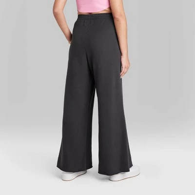 Women's Baggy Sweatpants - Wild Fable™ Black 2 Women's Baggy Sweatpants - Wild Fable™ Black - Image 2
