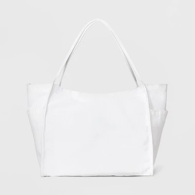 Large Tote Handbag - Wild Fable™ Cream Denim 7 Large Tote Handbag - Wild Fable™ Cream Denim - Image 7