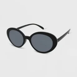 Women's Plastic Oval Sunglasses - Wild Fable⢠Black