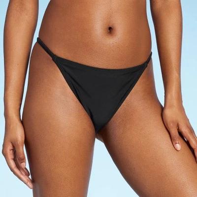 Women's Side Tab Extra Cheeky High Leg Bikini Bottom - Wild Fable™ Black 6 Women's Side Tab Extra Cheeky High Leg Bikini Bottom - Wild Fable™ Black - Image 6