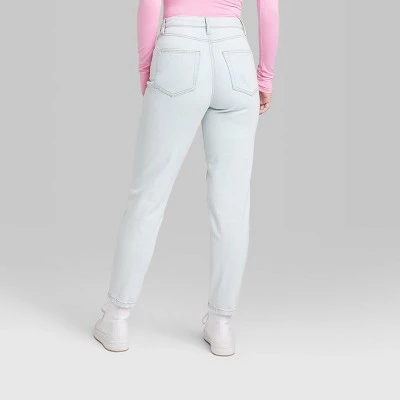 Women's Super-High Rise Tapered Jeans - Wild Fable™ Ultra Light Wash 2 Women's Super-High Rise Tapered Jeans - Wild Fable™ Ultra Light Wash - Image 2