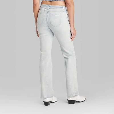 Women's Low-Rise Bootcut Jeans - Wild Fable™ Light Wash 2 Women's Low-Rise Bootcut Jeans - Wild Fable™ Light Wash - Image 2