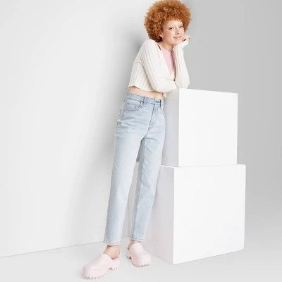 Women's Super-High Rise Tapered Jeans - Wild Fable™ Light Wash 10 Women's Super-High Rise Tapered Jeans - Wild Fable™ Light Wash - Image 10