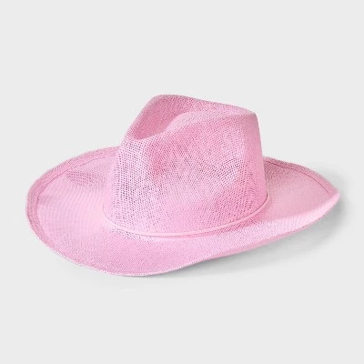 Straw Western Hat - Wild Fable™ Pink 6 Straw Western Hat - Wild Fable™ Pink - Image 6