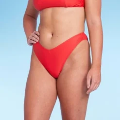 Women's Low-Rise Super Cheeky Extra High Leg Bikini Bottom - Wild Fable™ Red -Outlet Modish Gems Store GUEST 72ba8aa6 94b2 48b6 be2f 44104bec0e6f