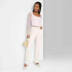 Women's High-Rise Straight Jeans - Wild Fable™ Cream -Outlet Modish Gems Store GUEST 733ac292 037c 4f47 b2b6 d8a5ae3be40b 4