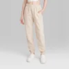 Women's High-Rise Tapered Perfect Sweatpants - Wild Fable™ Oatmeal