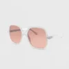 Women's Plastic Square Sunglasses - Wild Fable™ Off-White
