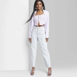 Women's Super-High Rise Curvy Tapered Jeans - Wild Fable™ Ultra Light Blue Wash -Outlet Modish Gems Store GUEST 7f511f24 7168 4d60 9db1 ec60aeaaf155 1