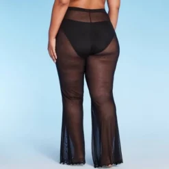 Women's Mesh High Waist Flare Cover Up Pants - Wild Fable™ Black -Outlet Modish Gems Store GUEST 810707fd 869c 40a0 a8cd af1b5eede330