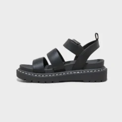 Women's Thalia Lug Slide Sandals - Wild Fable™ Black
