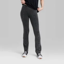Women's High-Rise Washed Flare Seamed Leggings - Wild Fable™ Indigo