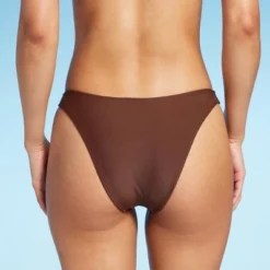 Women's High Leg Extra Cheeky Bikini Bottom - Wild Fable⢠Green Strawberry Print