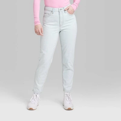 Women's Super-High Rise Tapered Jeans - Wild Fable™ Ultra Light Wash 1 Women's Super-High Rise Tapered Jeans - Wild Fable™ Ultra Light Wash