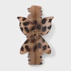 Jelly Top Butterfly Claw Hair Clip Set 2pc - Wild Fable™ Tort/White
