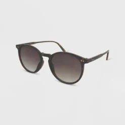 Women's Plastic Round Sunglasses - Wild Fable™ Brown
