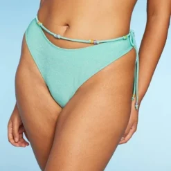 Women's Beaded Side-Tie Extra Cheeky Extra High Leg Bikini Bottom - Wild Fable™ Brown Lurex -Outlet Modish Gems Store GUEST 98fd8e57 3075 48cd b002 3246721bd43f