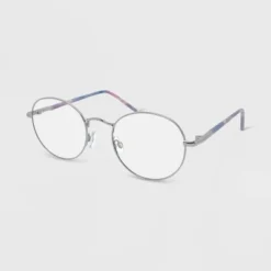 Tie-Dye Printed Round Blue Light Filtering Glasses - Wild Fable™ Gold