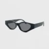 Women's Plastic Oval Sunglasses - Wild Fable™ Black