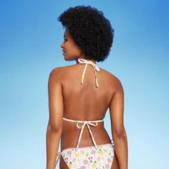 Women's Fruit Print Triangle Bikini Top - Wild Fable⢠White