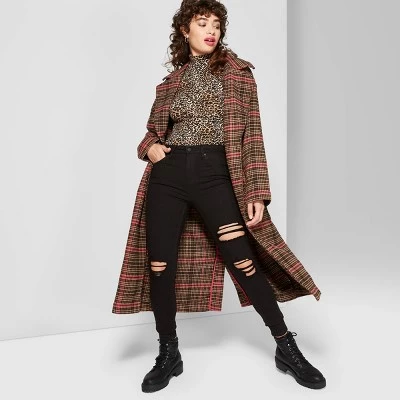 Women's Super-High Rise Distressed Skinny Jeans - Wild Fable™ Black 15 Women's Super-High Rise Distressed Skinny Jeans - Wild Fable™ Black - Image 15