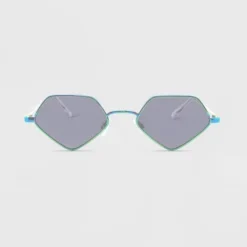 Women's Geometric Hexagon Metal Sunglasses - Wild Fable™