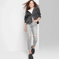 Women's Super-High Rise Tapered Jeans - Wild Fable™ Gray Wash -Outlet Modish Gems Store GUEST ba2f121a 1844 4010 933d 6a78e0550f2e 1