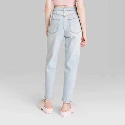 Women's Super-High Rise Tapered Jeans - Wild Fable™ Light Wash 2 Women's Super-High Rise Tapered Jeans - Wild Fable™ Light Wash - Image 2