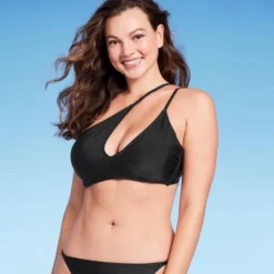 Women's Cut Out One Shoulder Bikini Top - Wild Fable™ Brown -Outlet Modish Gems Store GUEST cb837f10 9fec 439f 9f85 7e2ab5744e20