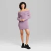 Women's Long Sleeve Mini Sweater Dress - Wild Fable™ Mauve