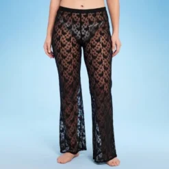 Women's Sheer Lace Flare Cover Up Pants - Wild Fable™ Black -Outlet Modish Gems Store GUEST d15e162c 6390 4955 96da 43d393385737