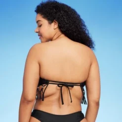 Women's Beaded Macrame Bandeau Bikini Top - Wild Fable™ Black -Outlet Modish Gems Store GUEST d62871bc ead2 4787 a3d6 9952d64142fc