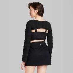 Women's Long Sleeve Party Shrug Sweater - Wild Fable™ Black -Outlet Modish Gems Store GUEST d9185dc4 8488 4c75 a4a3 57e019585648