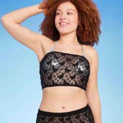 Women's Sheer Lace Tube Cover Up Top - Wild Fable™ Black -Outlet Modish Gems Store GUEST d9d76f4d 1c11 40f7 9e6a de8fd203b190