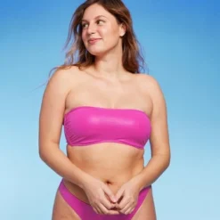 Women's Faux Leather Bandeau Bikini Top - Wild Fable™ Pink 14 Women's Faux Leather Bandeau Bikini Top - Wild Fable™ Pink -Outlet Modish Gems Store GUEST df685f92 b8b8 4fac a13c ccb1737d7f23