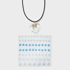 Acrylic Heart with Face Gems Pendant Necklace - Wild Fable™ Clear/Black 30 Acrylic Heart with Face Gems Pendant Necklace - Wild Fable™ Clear/Black -Outlet Modish Gems Store GUEST e37fdb87 6e58 4b74 af1f beba840da892